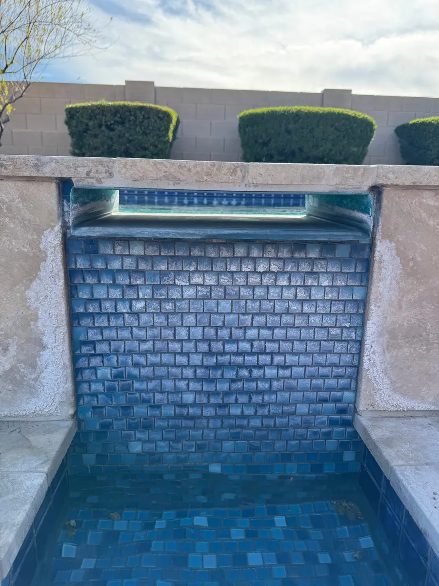 Pool tile before restoration, project 3